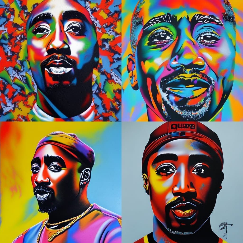 Tupac Ghetto Gospel - AI Generated Artwork - NightCafe Creator