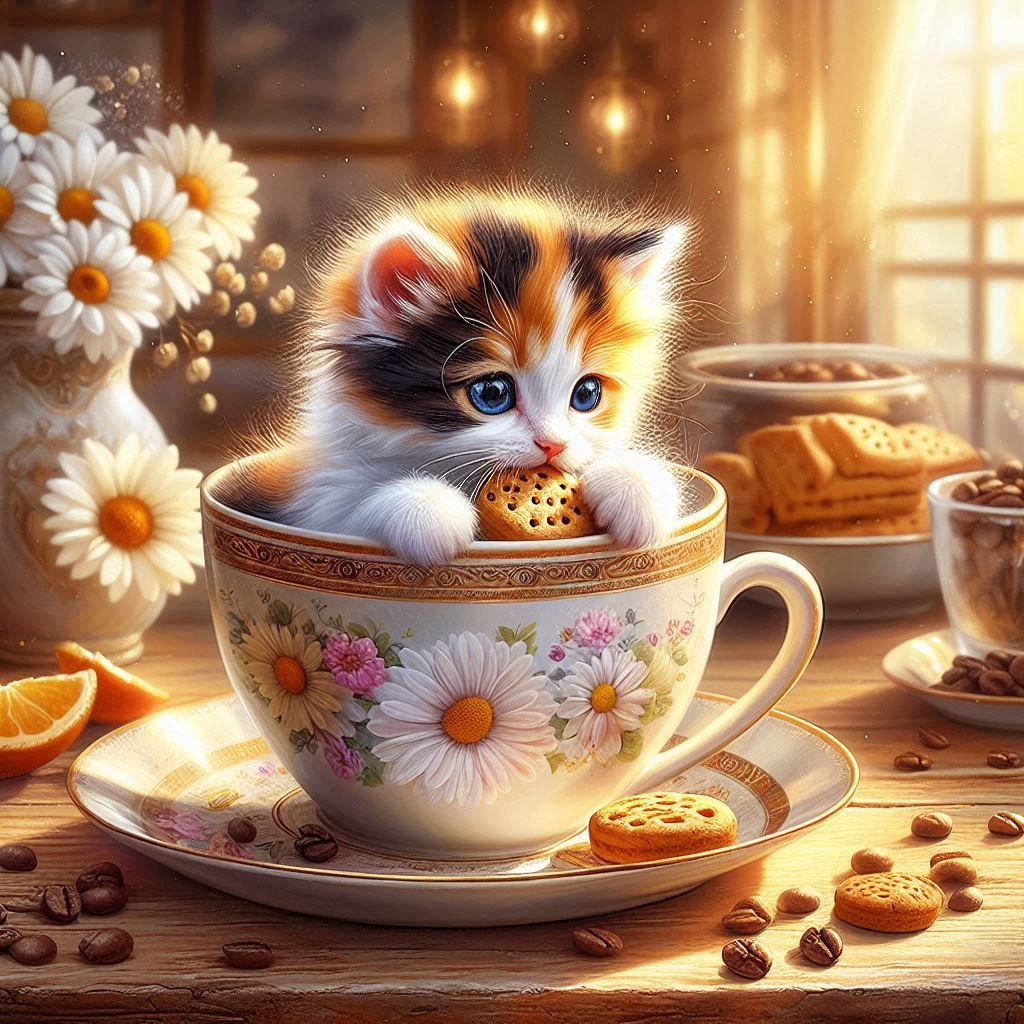  Animals in cup  by @Csf