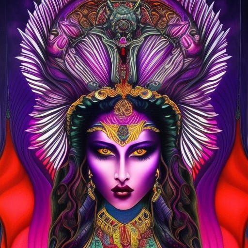 Purple Divinity - AI Generated Artwork - NightCafe Creator