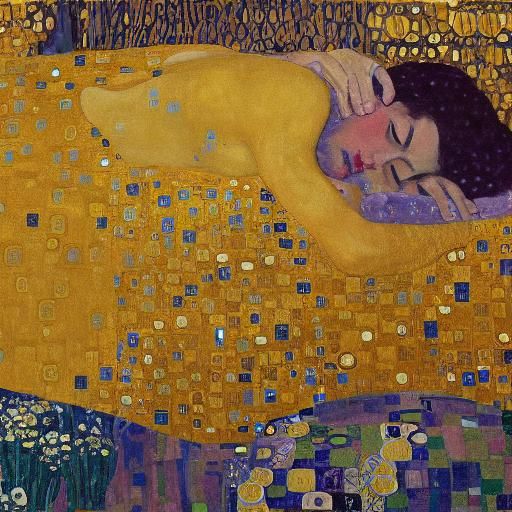 Dreaming, Klimt's style