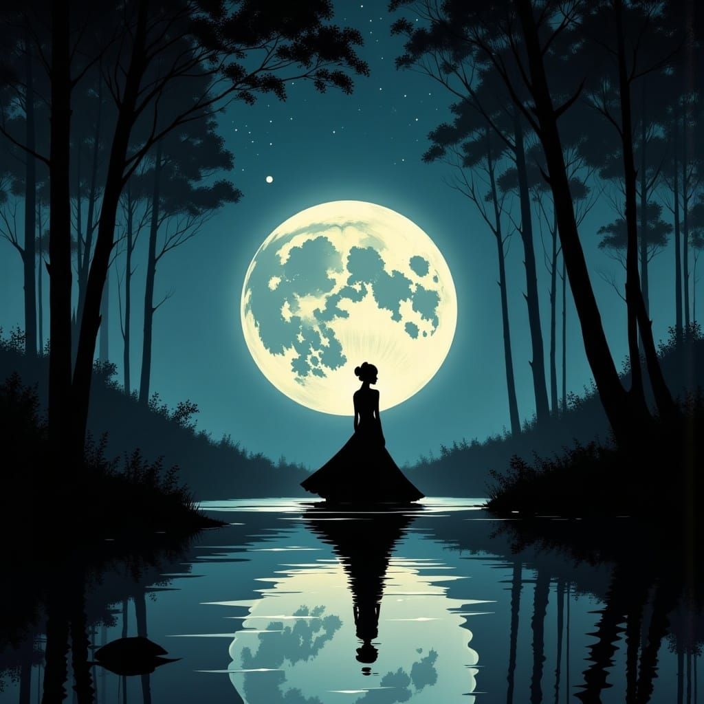 <lora:SilhouetteFlux:1.0> s