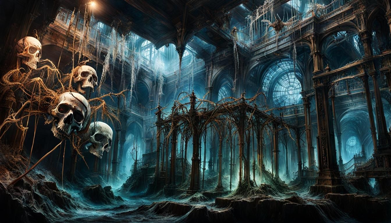 Eerie mansion  by @MacMikkola