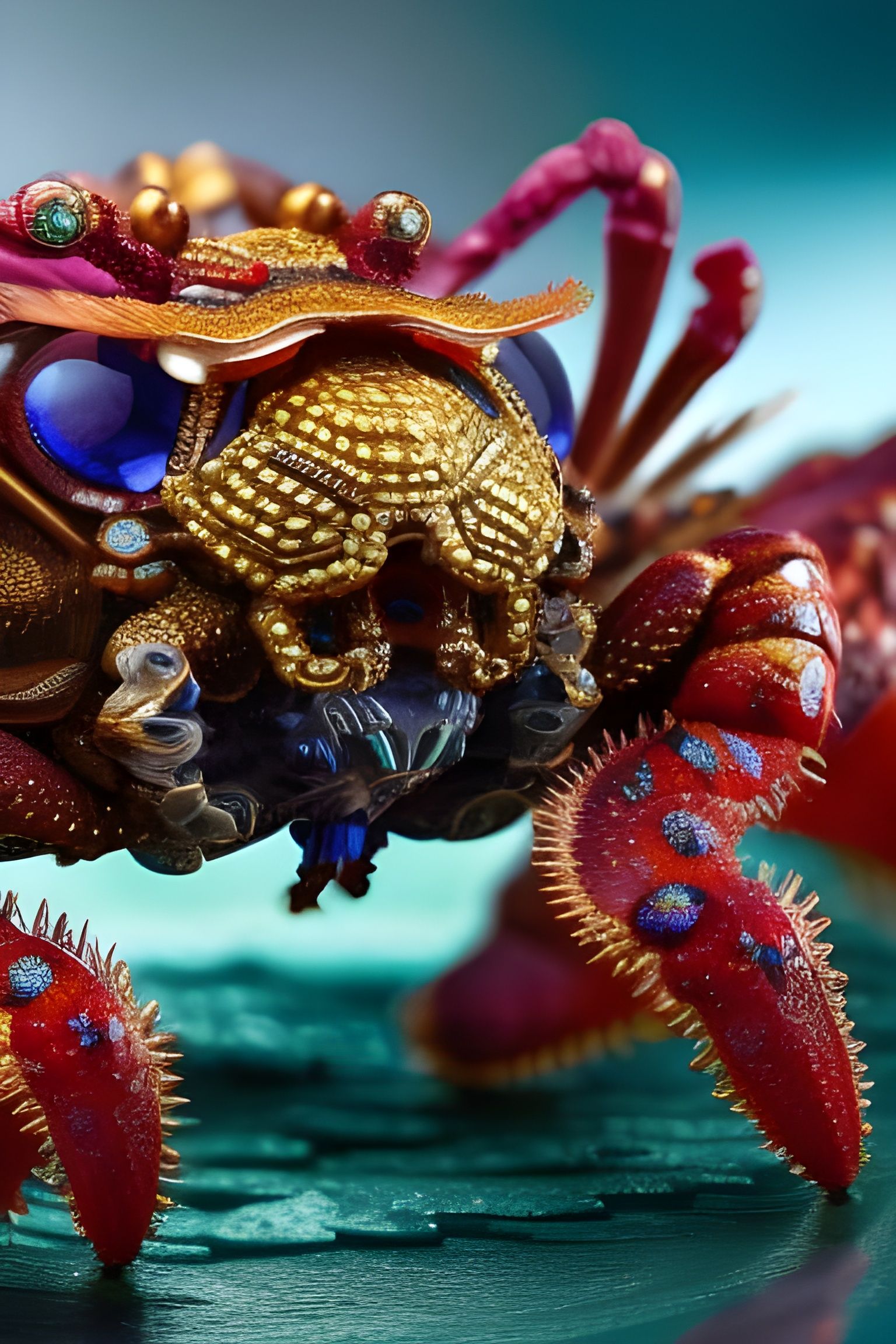 Jewelled Crab  by @AlphaArt