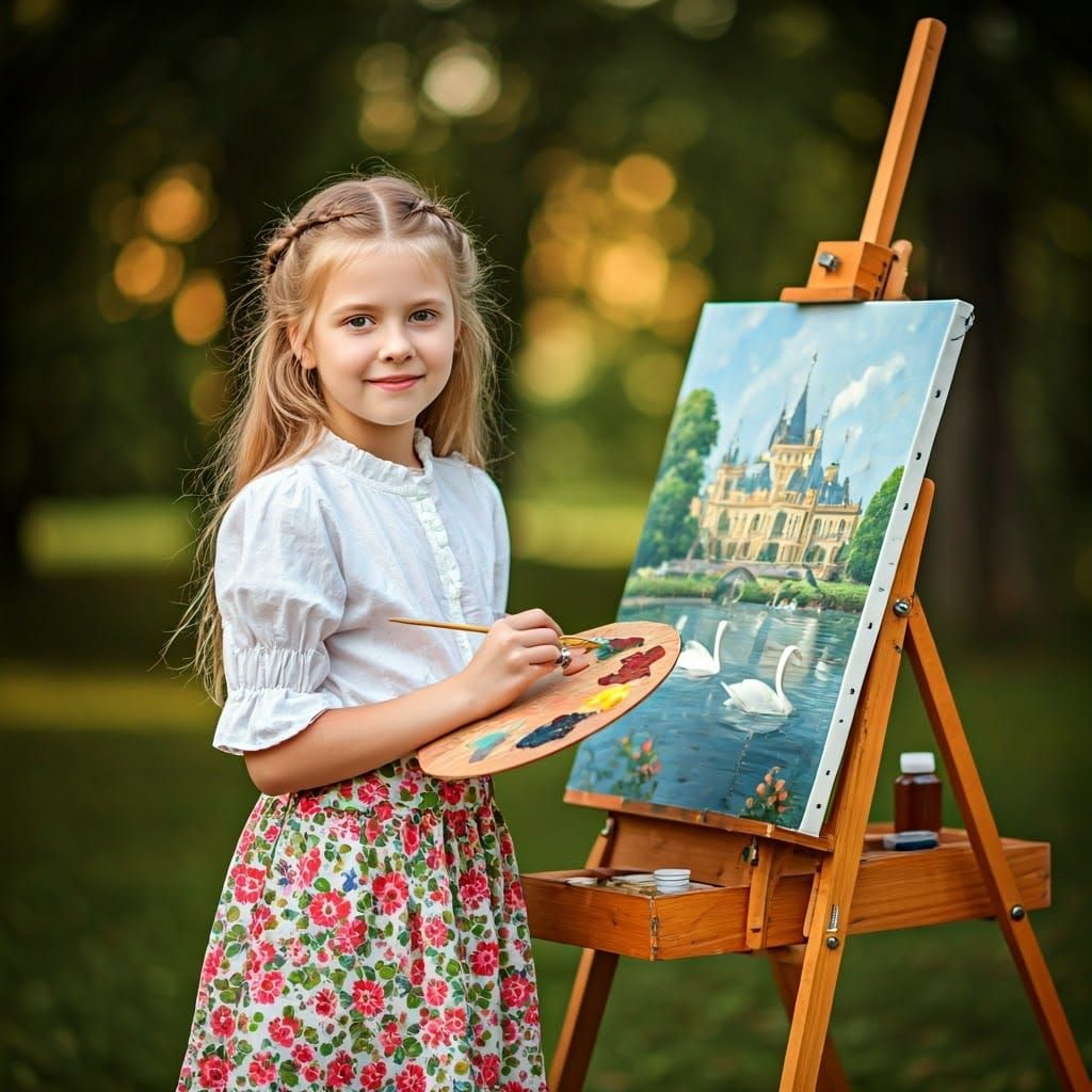 ציירת צעירה