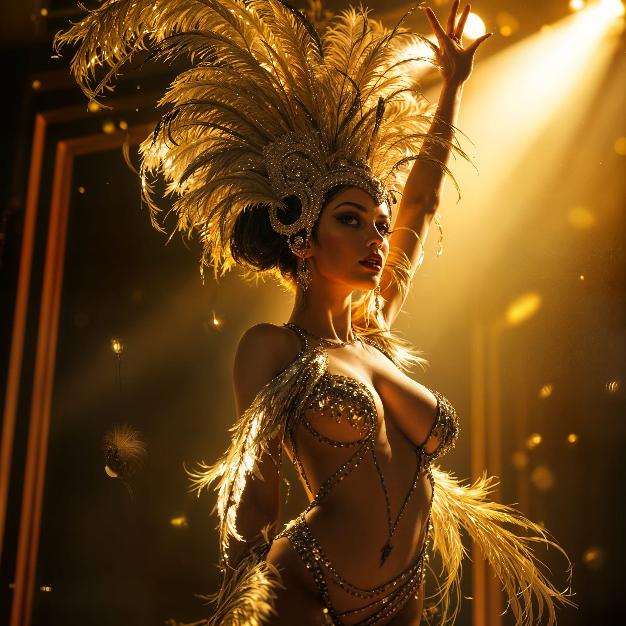 Vintage Cabaret Dancer 