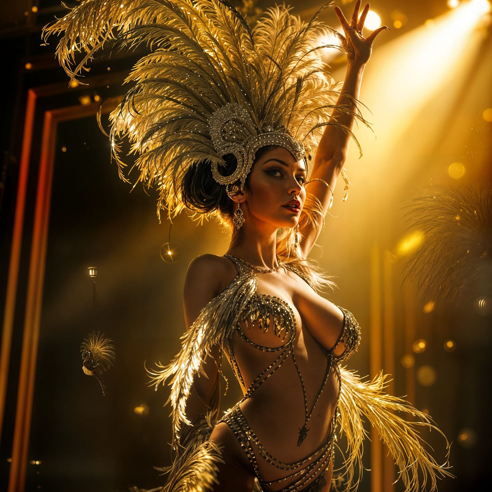 Vintage Cabaret Dancer   by @JenG