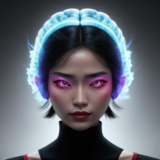 Brain and Goblin Emoji Fusion