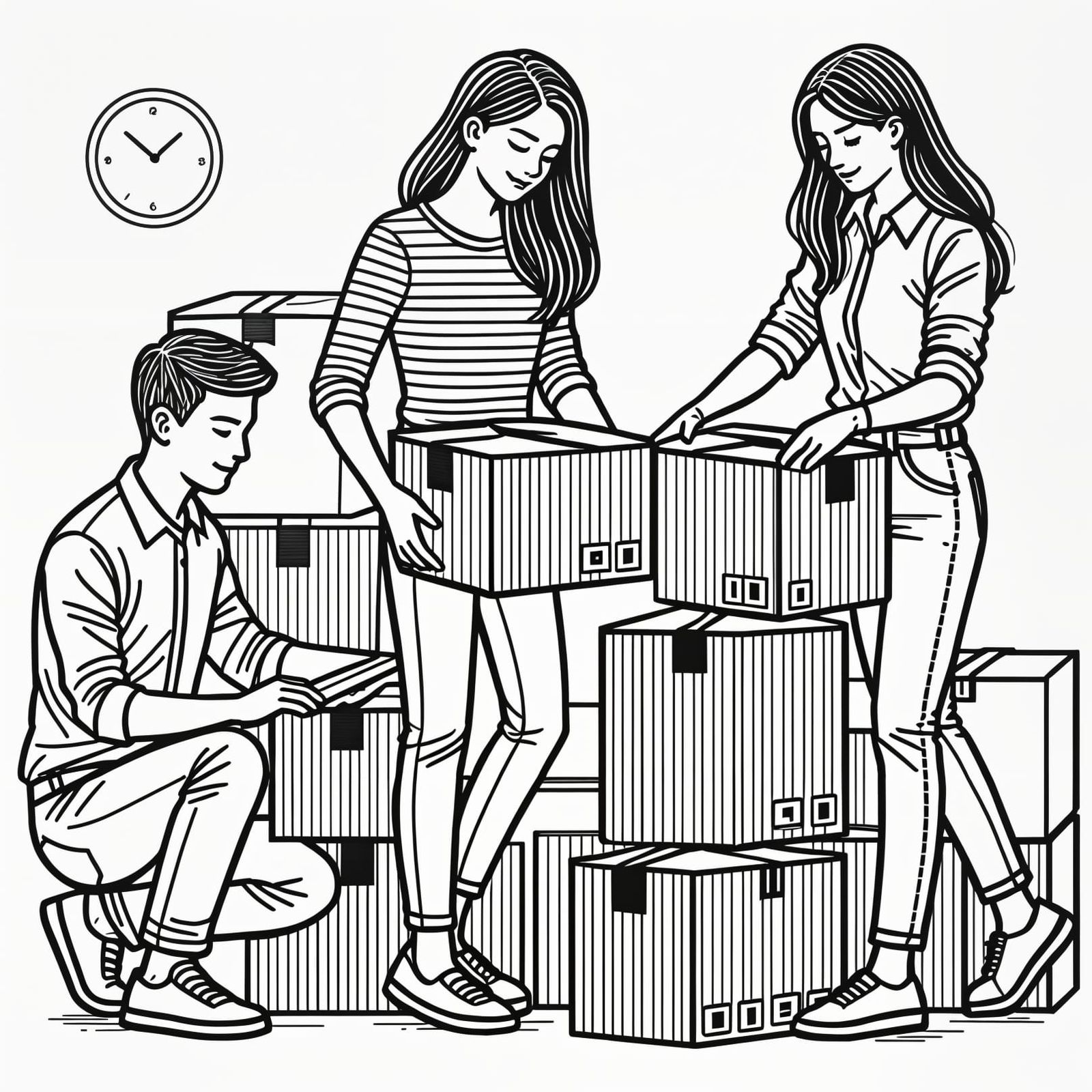 I'm looking forward to helping my sister and her fiancée move in