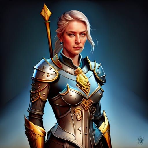 Medieval lady knight