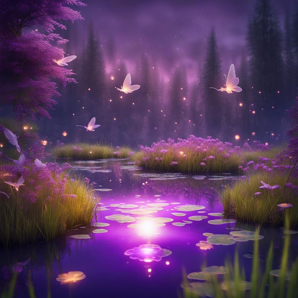 Fairy pond - AI Generated Artwork - NightCafe Creator