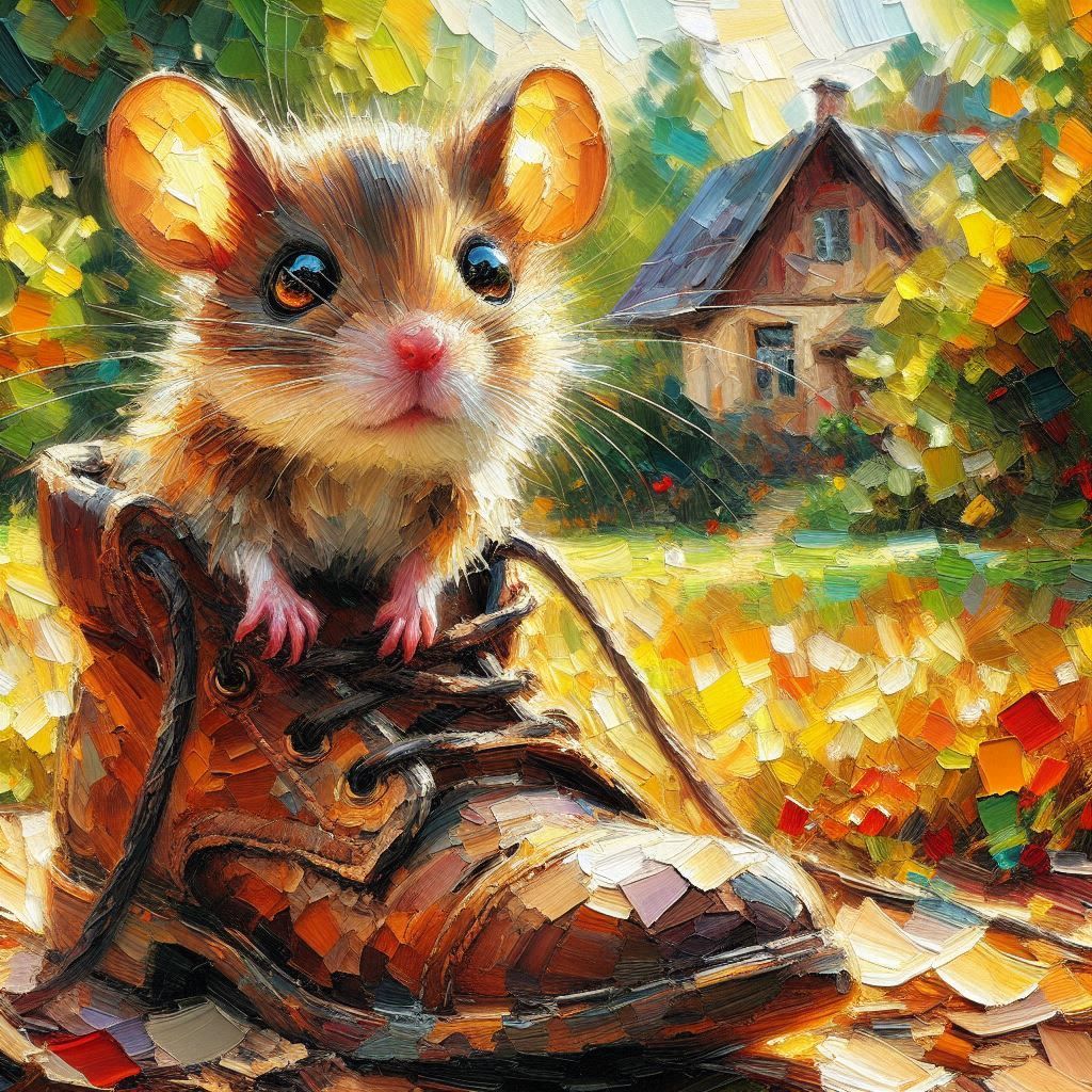 Mouse in an old Boot