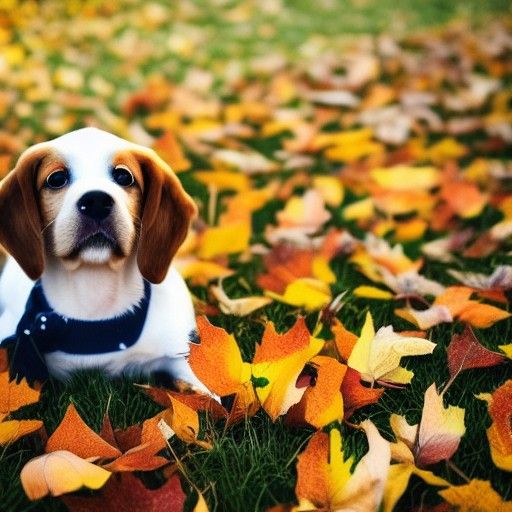 Fall puppy