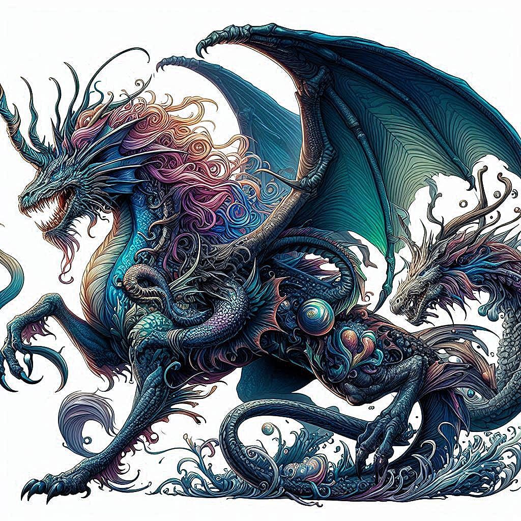 The Draconicorn is a mythical hybrid, born from the union of...