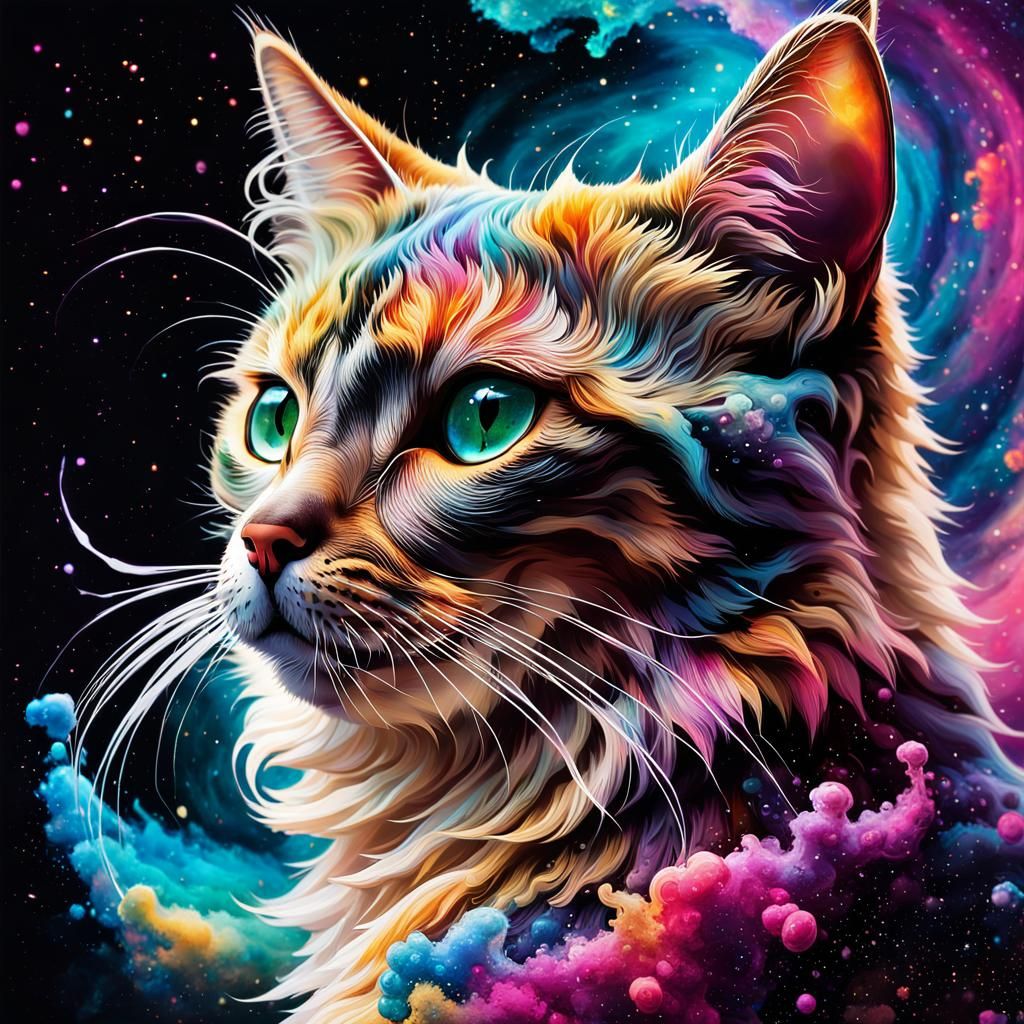 Astro-cat  by @Ratso