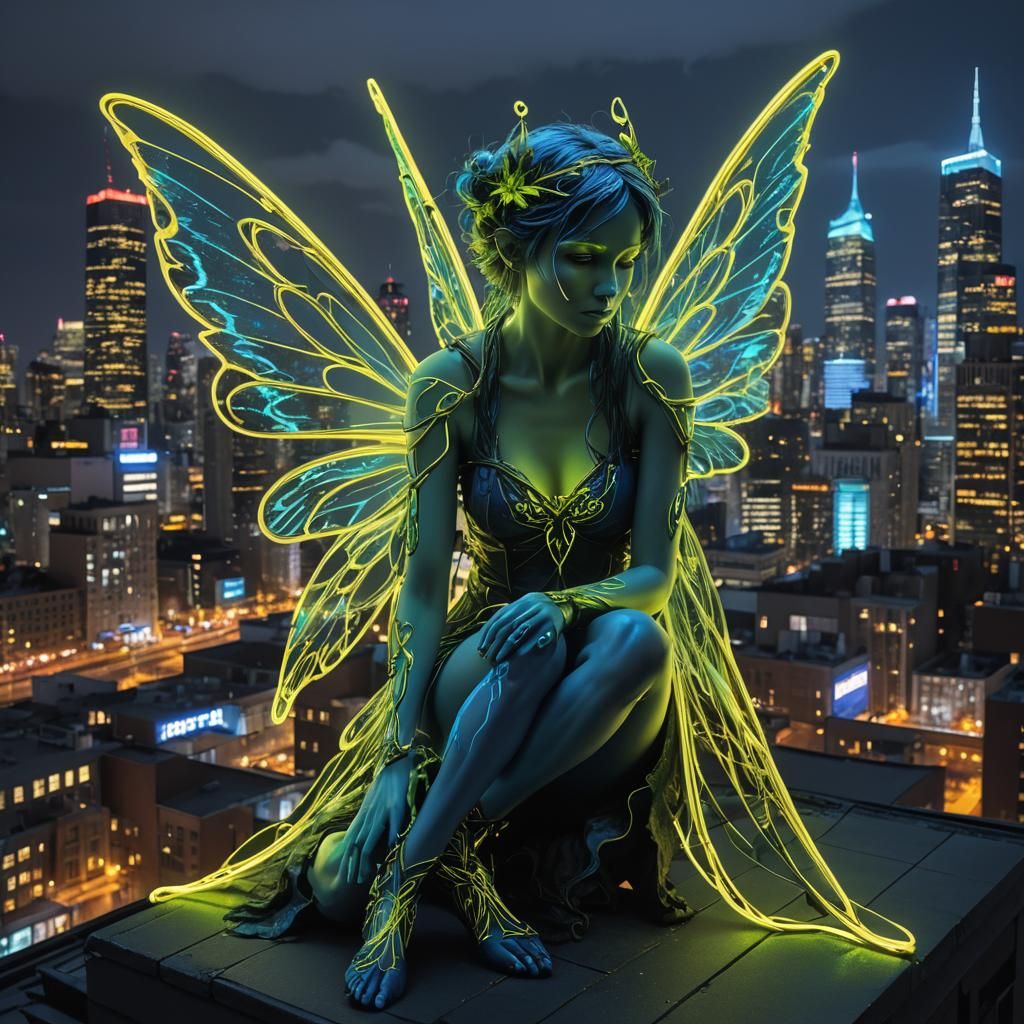 The Neon Blues  by @BlueCat