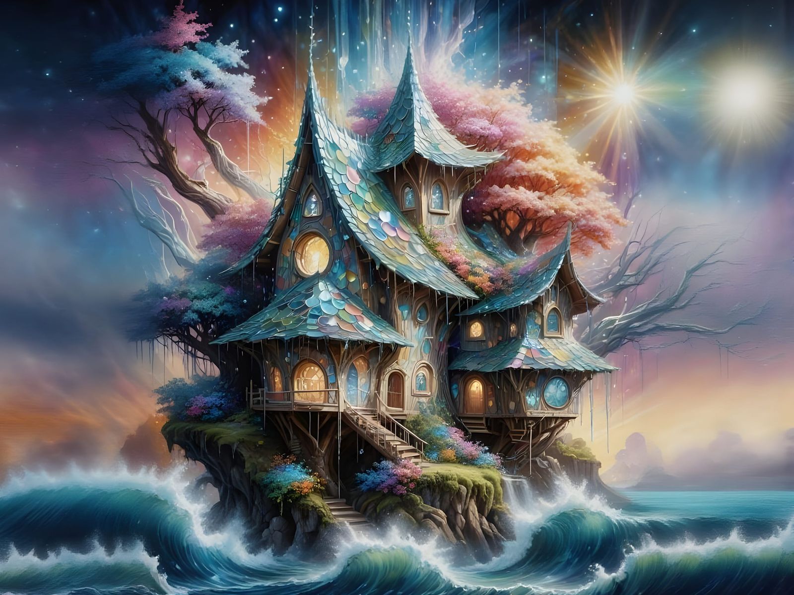 Tha House in the End of the Seas  by @Yulia 