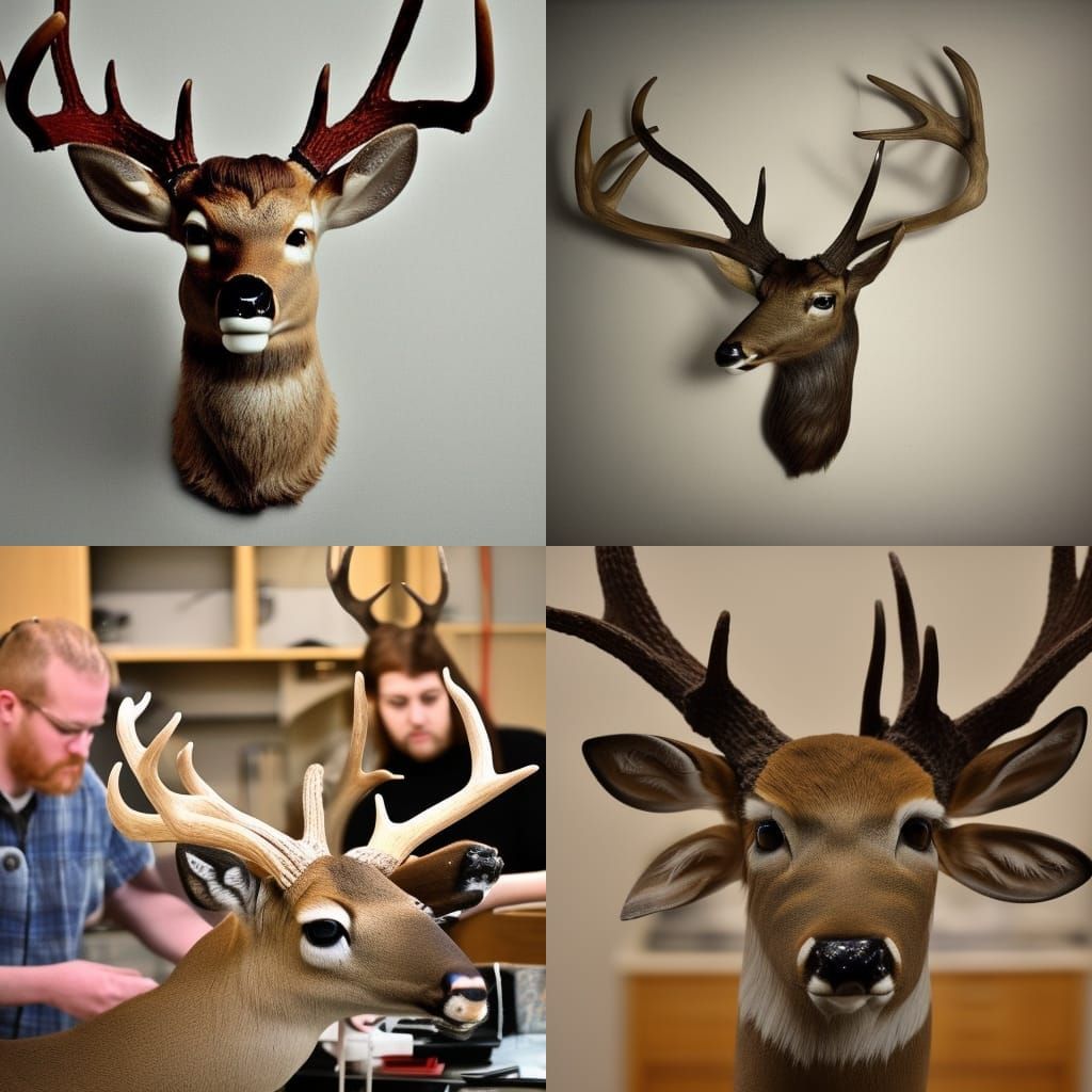 taxidermy deer