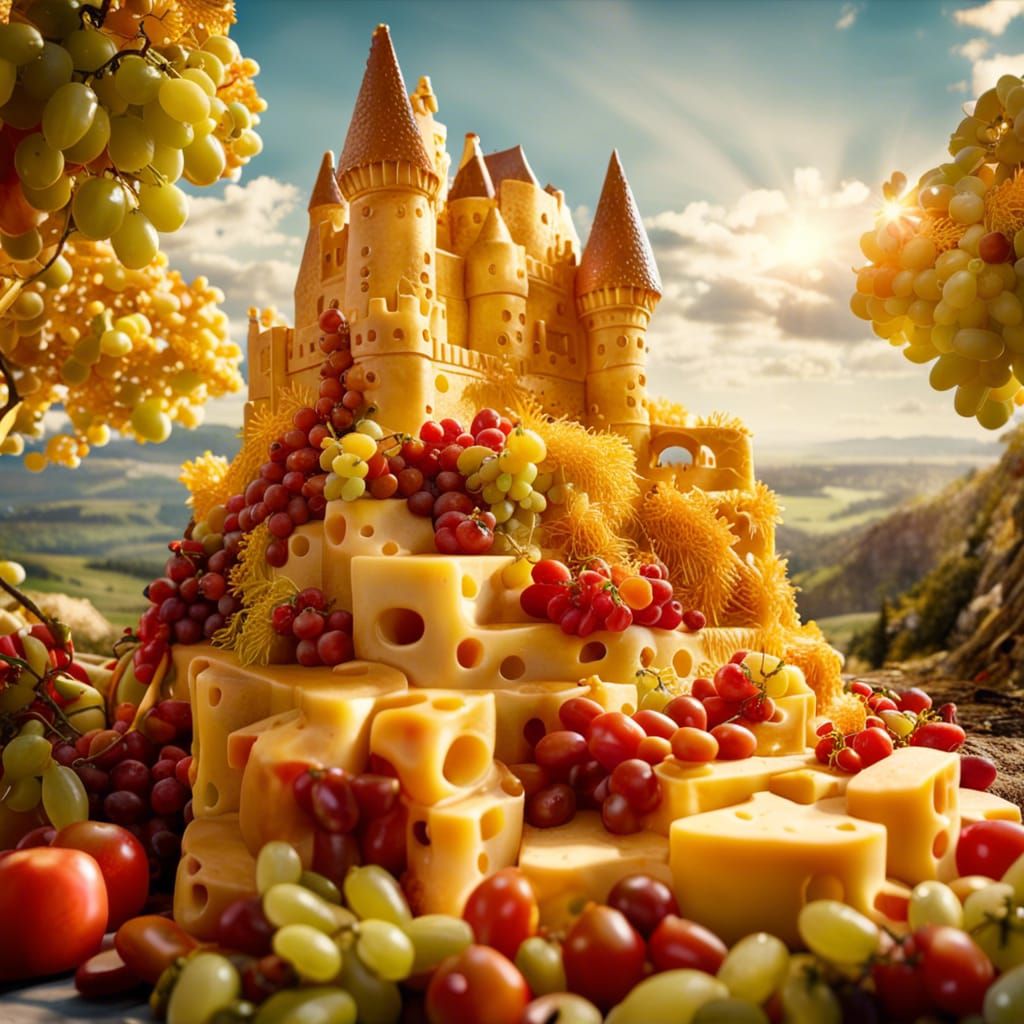 A Cheese Castle  by @Donny Moped