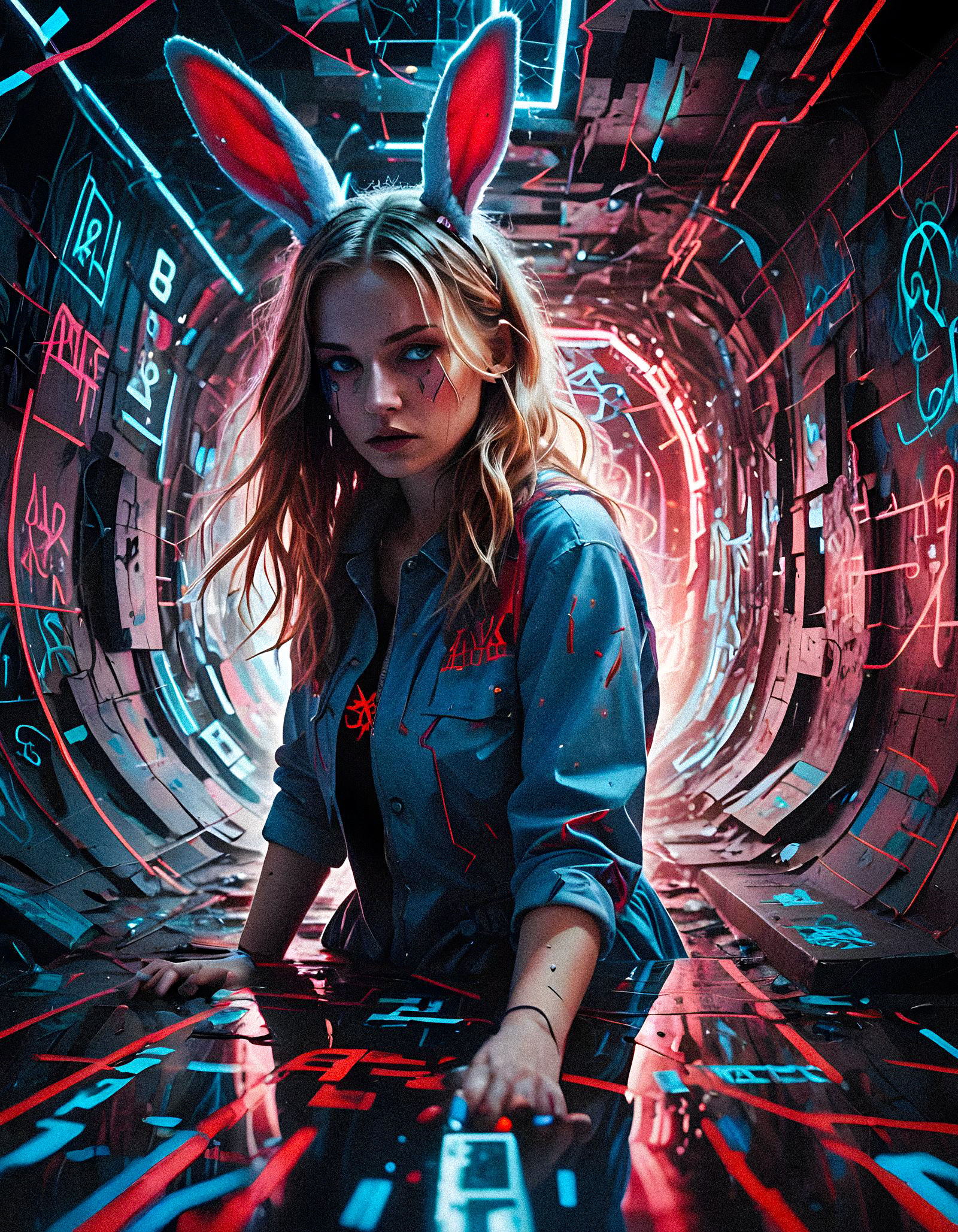 Alice in the Matrix Rabit Hole