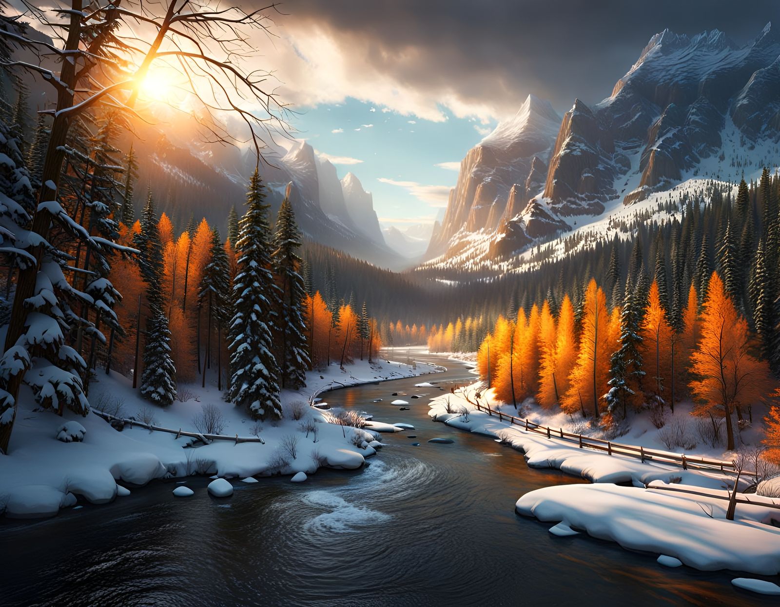 First Snow  by @Nodzius