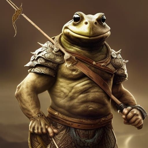 Toad Warrior - AI Generated Artwork - NightCafe Creator