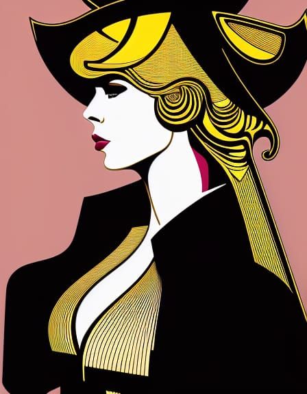 Screen print, pop art, splash screen art, triadic colors, di...