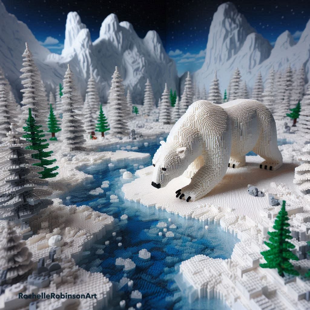 Polar Bear In The Artic