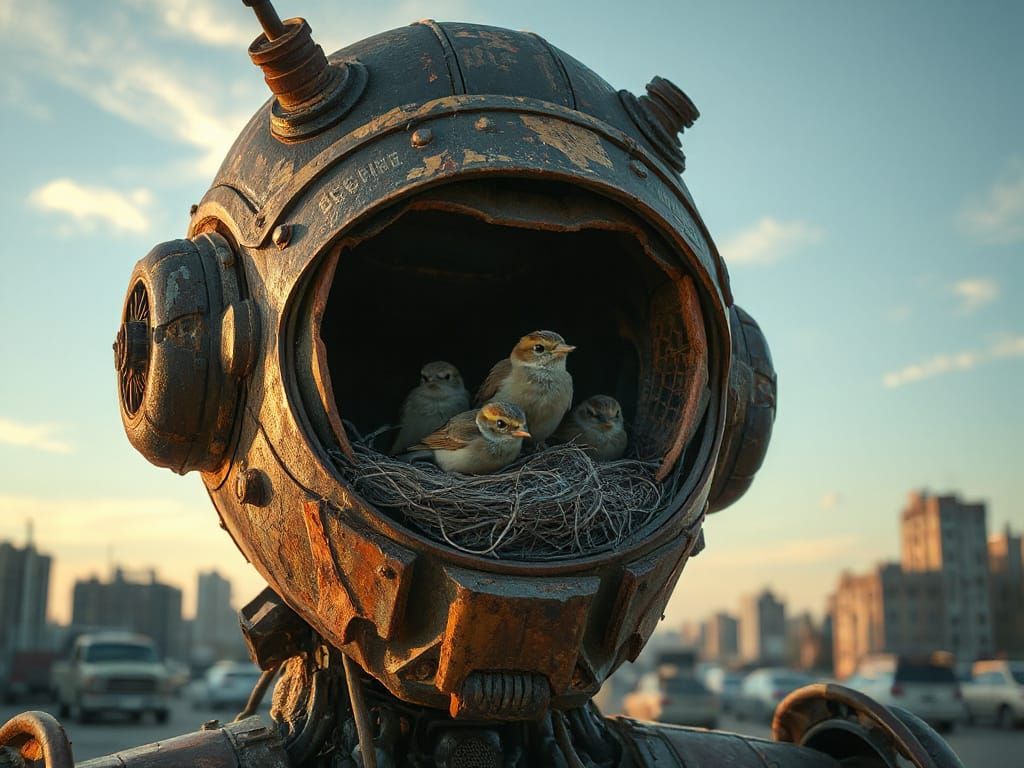 Post-apocalyptic birdhouse  by @John from Youngstown