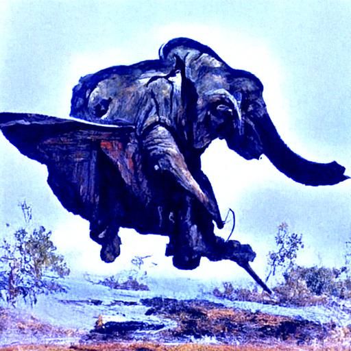 Flying elephant