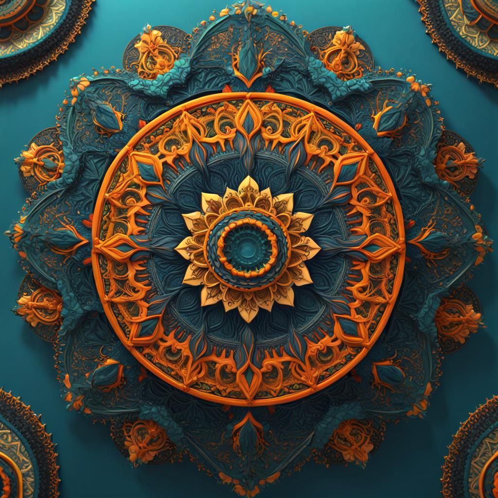My Mandala! - AI Generated Artwork - NightCafe Creator