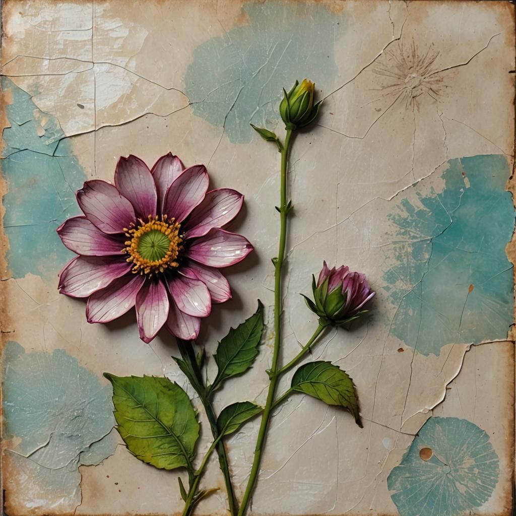 Junk_Journal Encaustic Layers: alcohol ink, carved, embossed, tactile, mixed media, relief, hypertextured ...  by @g r r c