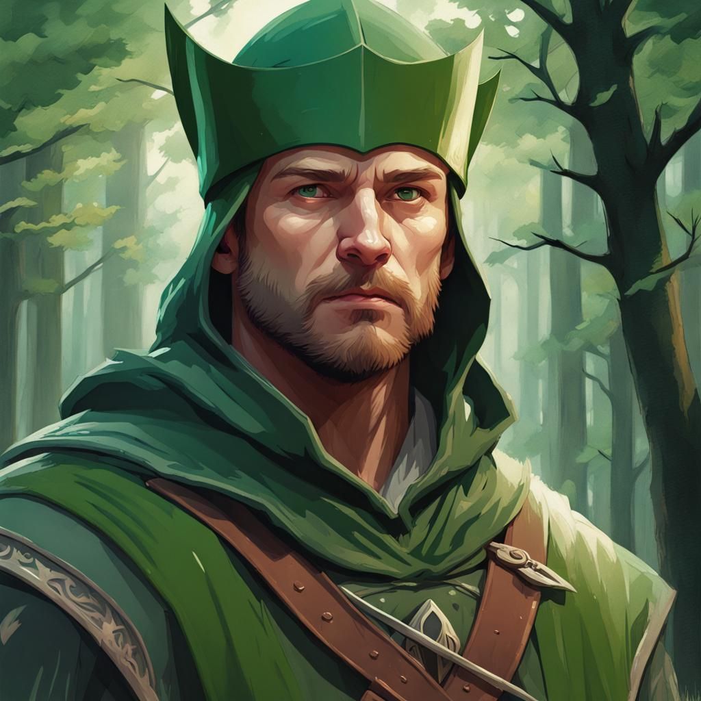 Robin Hood, King of the Forest - AI Generated Artwork - NightCafe Creator