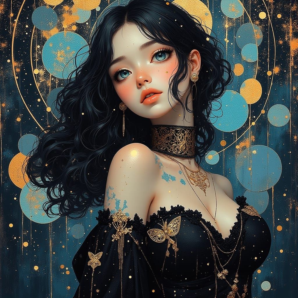 Mystical Léa Seydoux-Inspired Woman in Celtic Fantasy