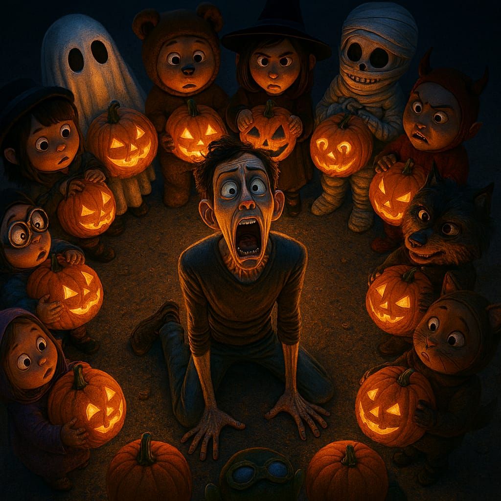 halloween scream as seen in orbit