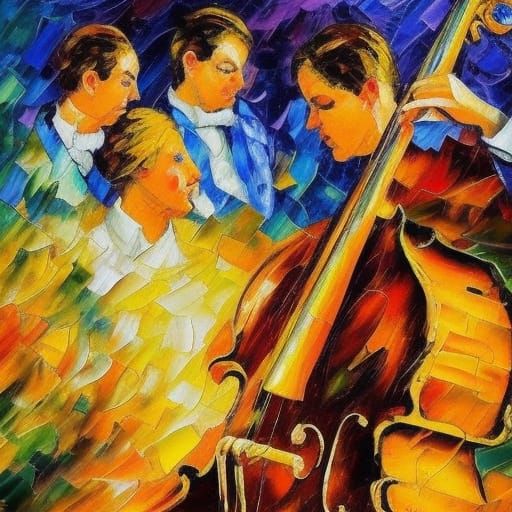 classical music concert orchestra brass AI Generated Artwork