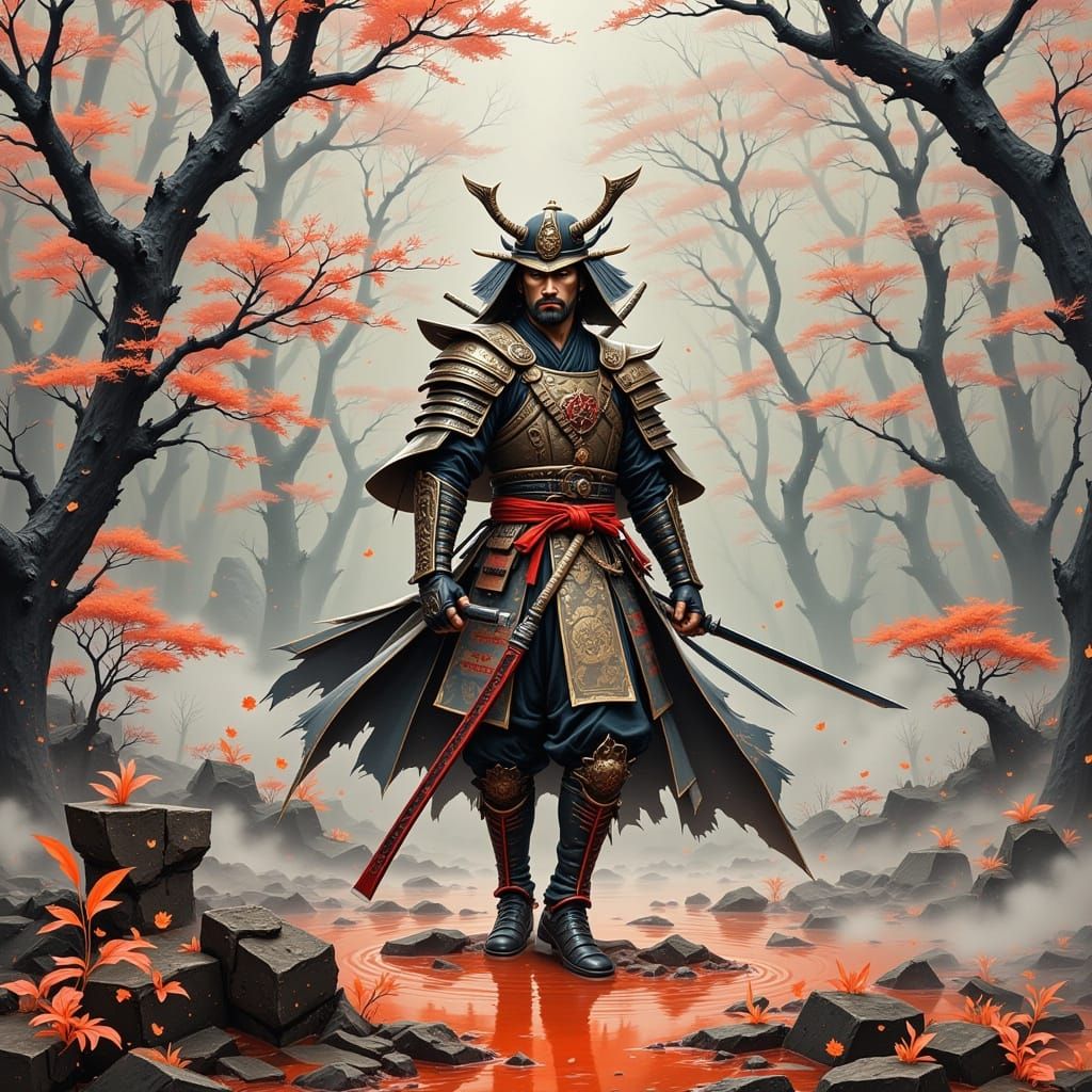 <lora:Samurai and Geisha:1.0>geisha