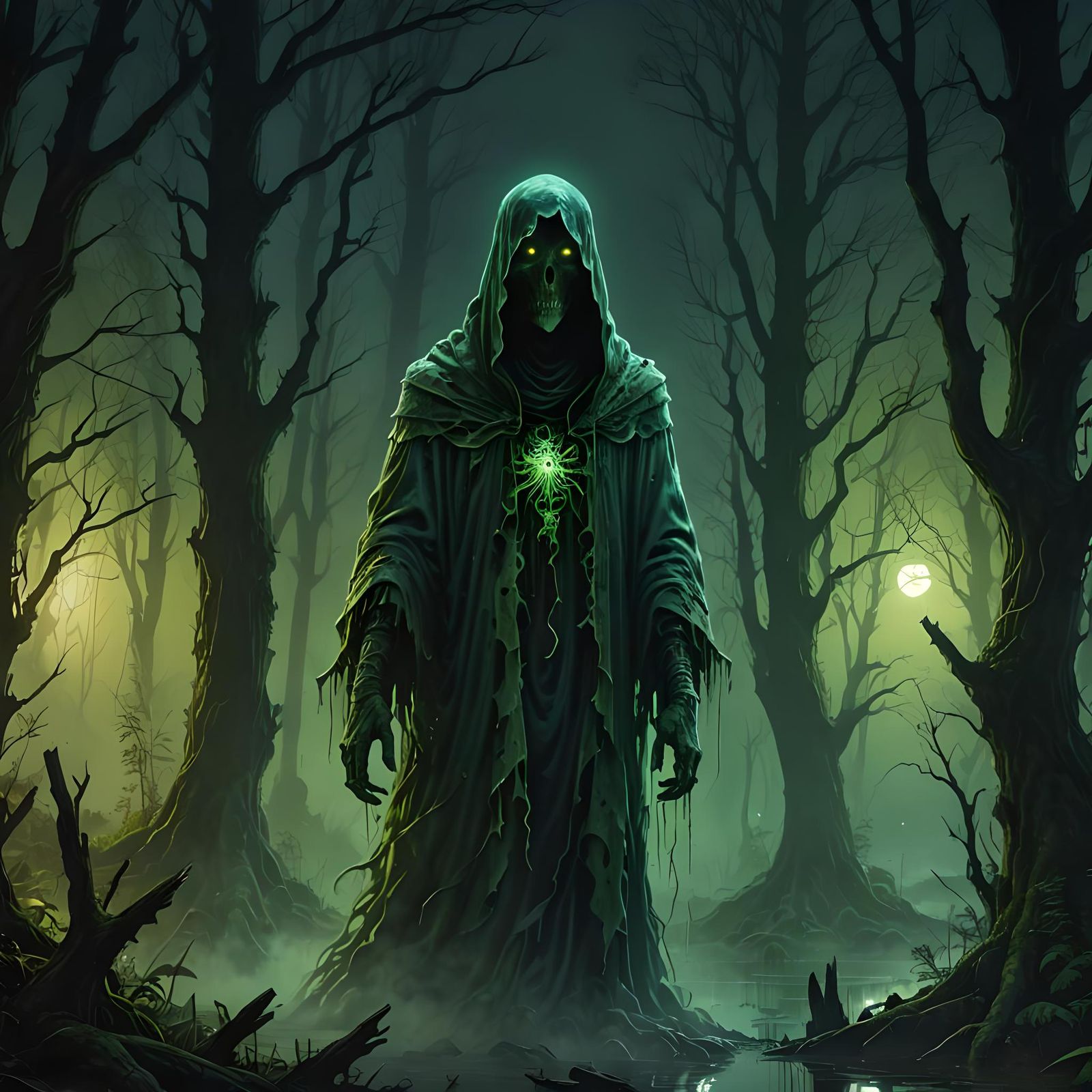 Swamp ghost. - AI Generated Artwork - NightCafe Creator