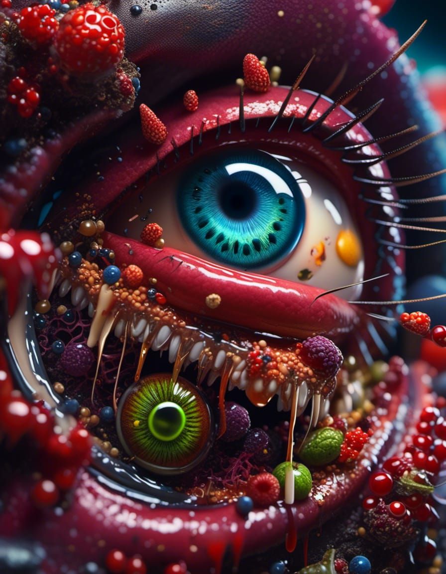 <lora:Living Dead Girl:1.0> A maximalist, surreal realistic photo of a mad artist's complex imaginary vision, filled with weird surreal dist...