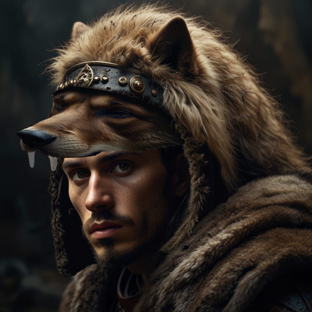 Dacian wolf mask