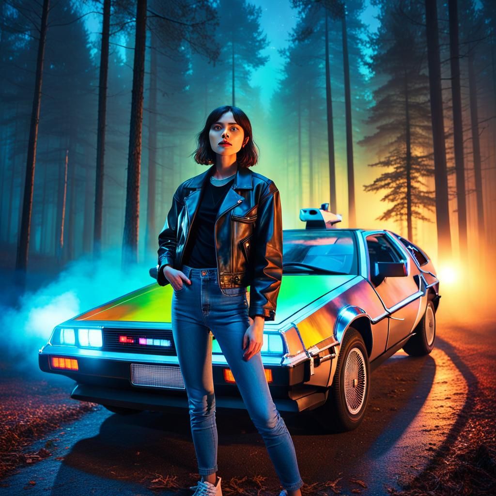 Time Travel Adventure in 80s Sci-Fi Style