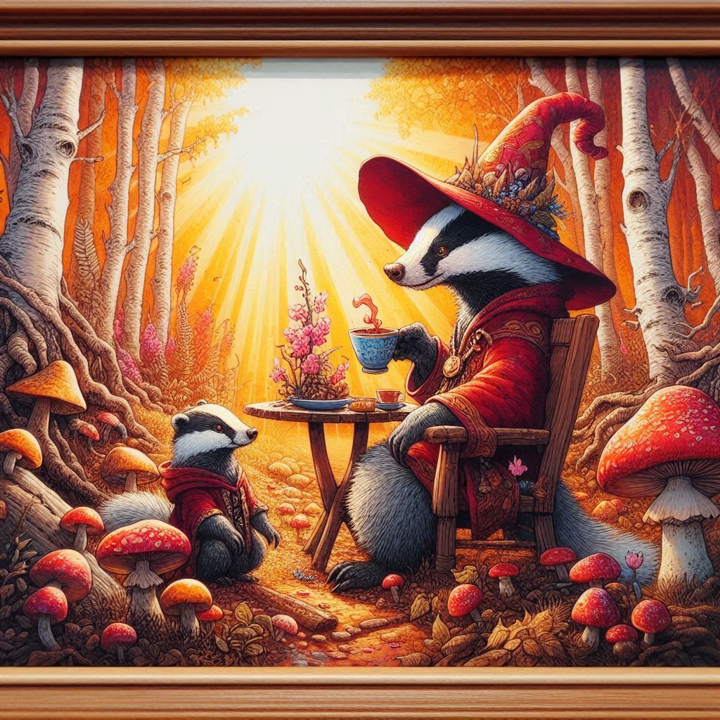 Tea time with the Badgers