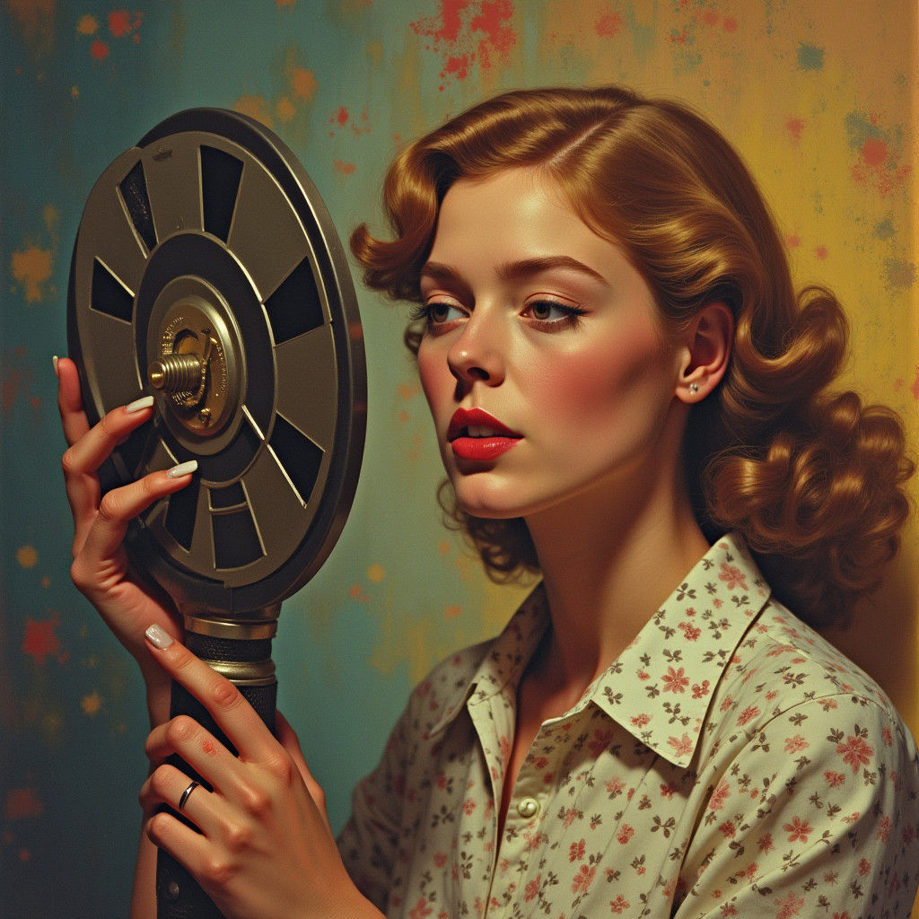 Connie Converse records a song on her tape to tape recorder in 1952 USA. 70 years later her records are enjoying a new popularity.