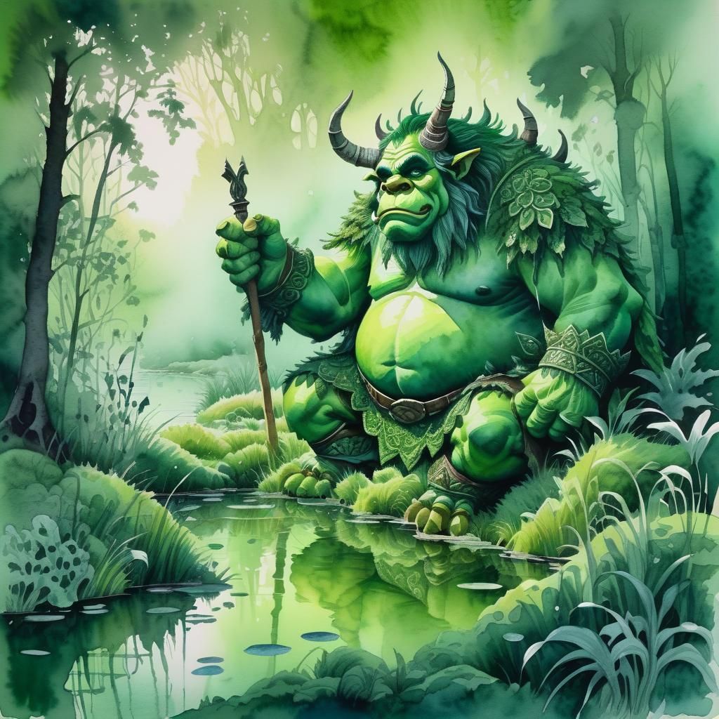 The King of the Ogres - AI Generated Artwork - NightCafe Creator