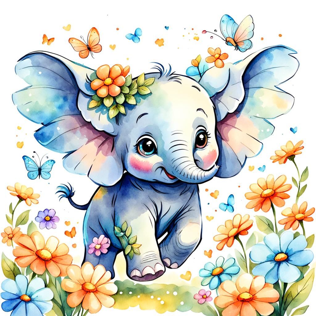 little elephant  by @Barsik