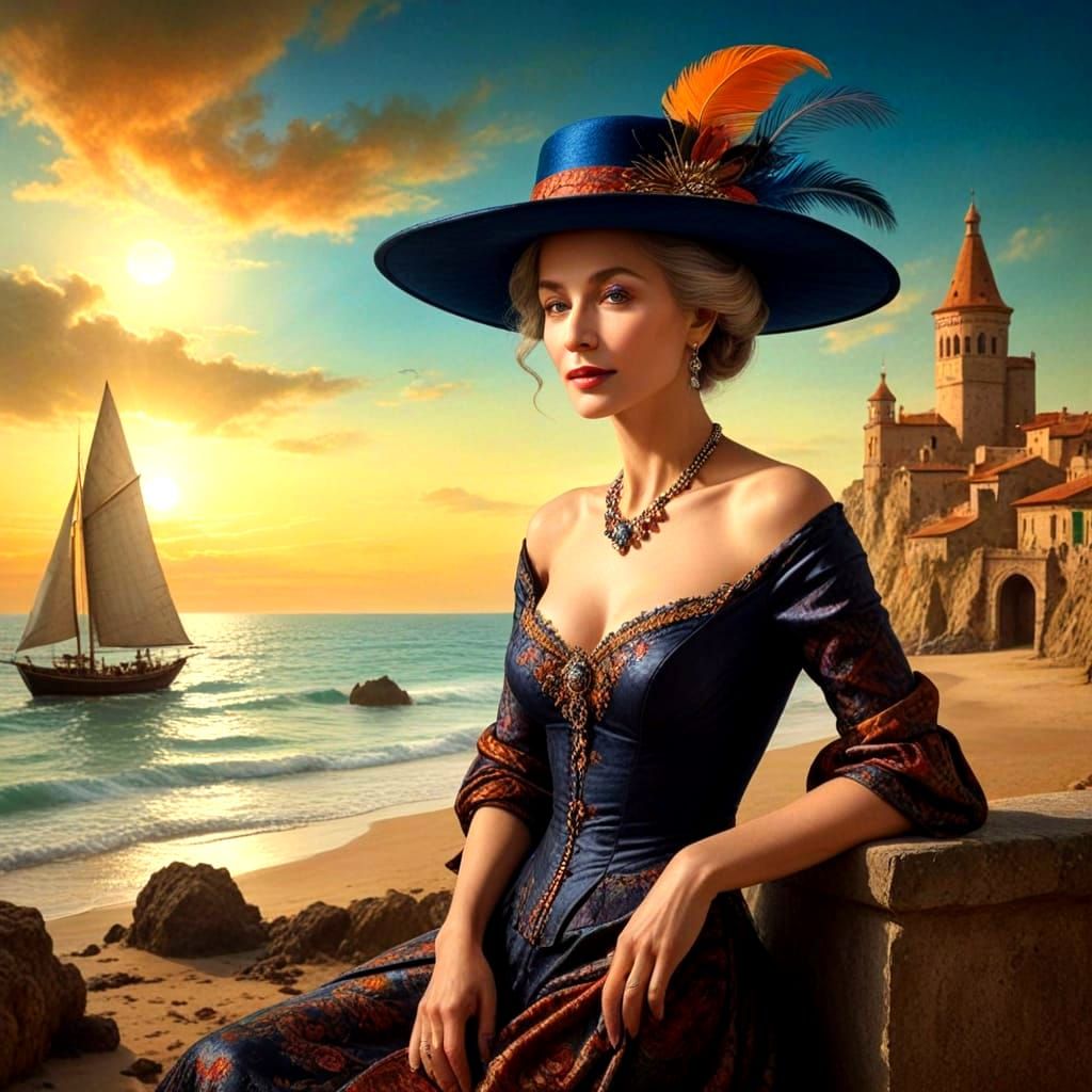 Elegant Woman with Effortless Beauty