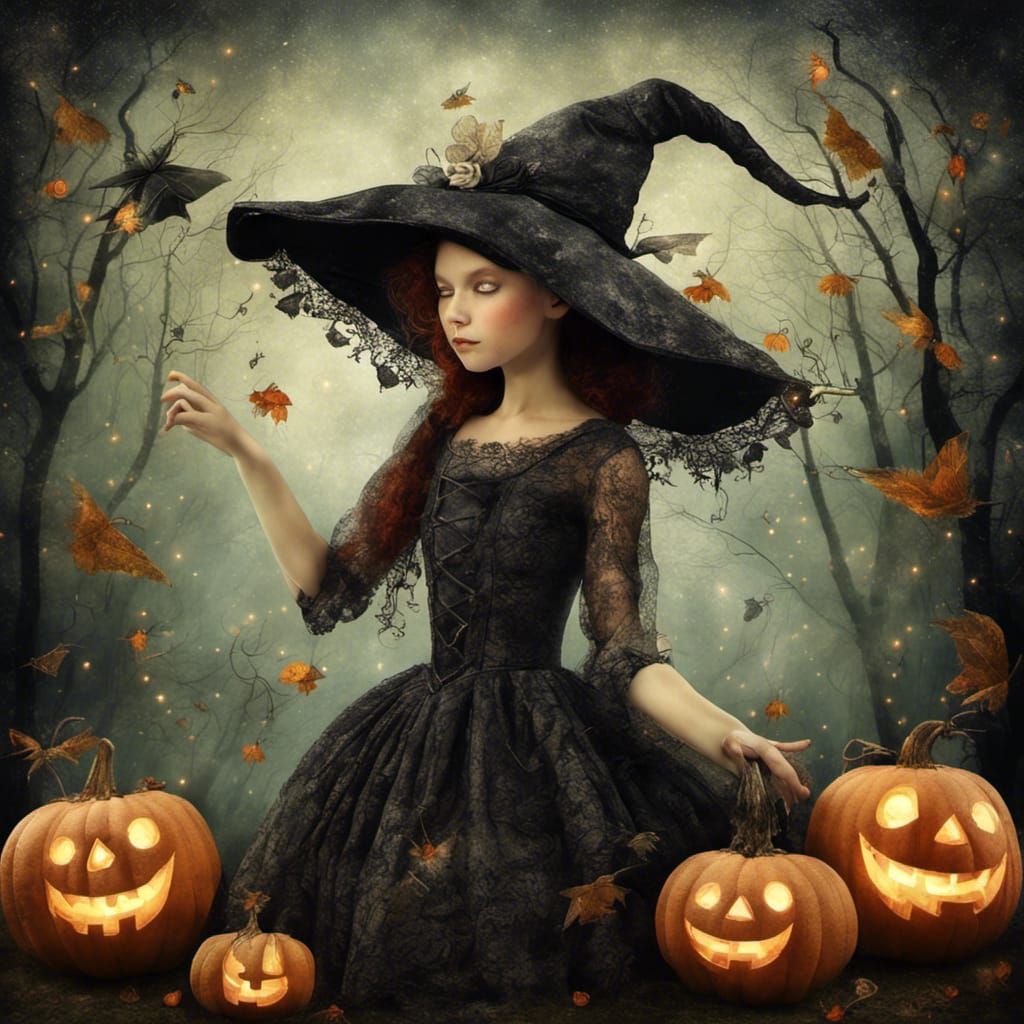 999 Witches For Halloween (98) - Ai Generated Artwork - Nightcafe Creator