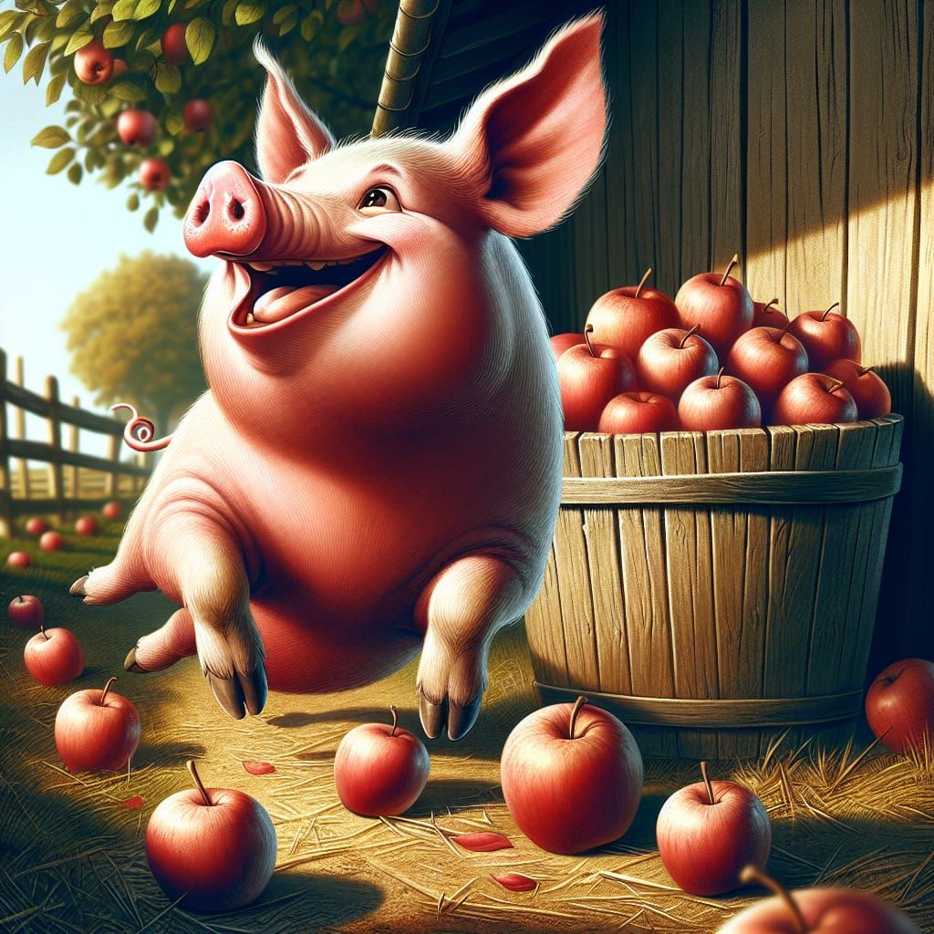 Happy pig