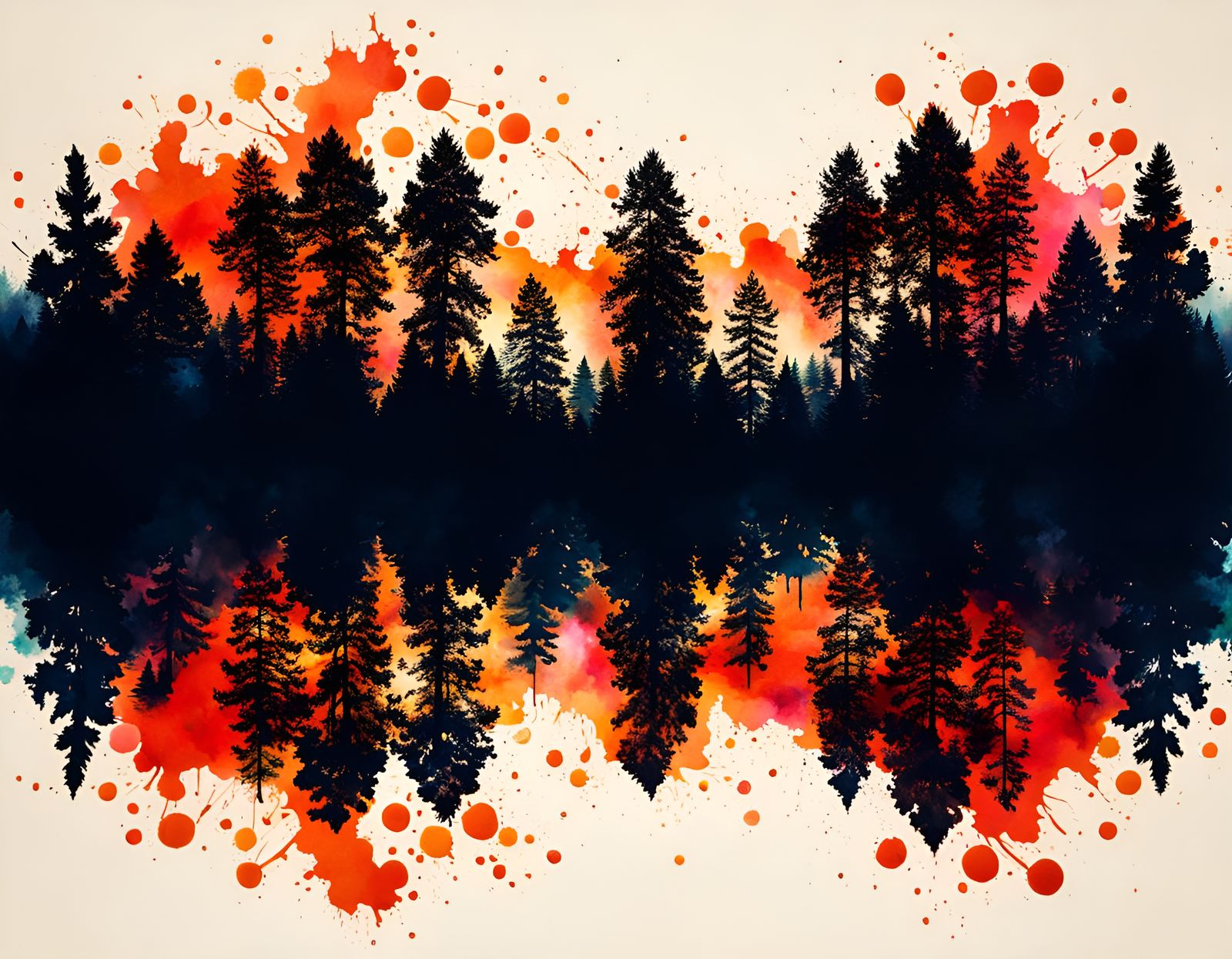 Rorschach's Forest  by @Quiet Volcano