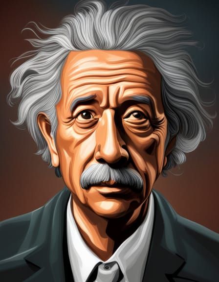 Albert Einstein - AI Generated Artwork - NightCafe Creator