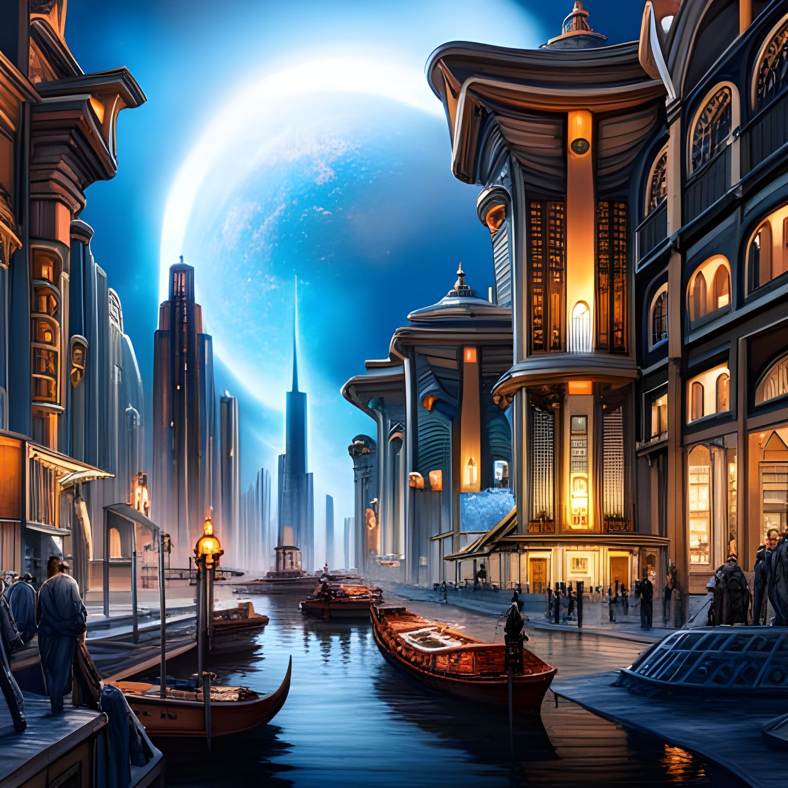 Venice rebirth. * - AI Generated Artwork - NightCafe Creator